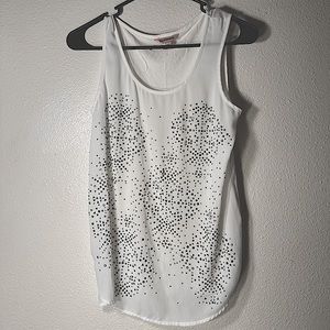 Juicy couture bling rhinestone top cheer one one side size xs